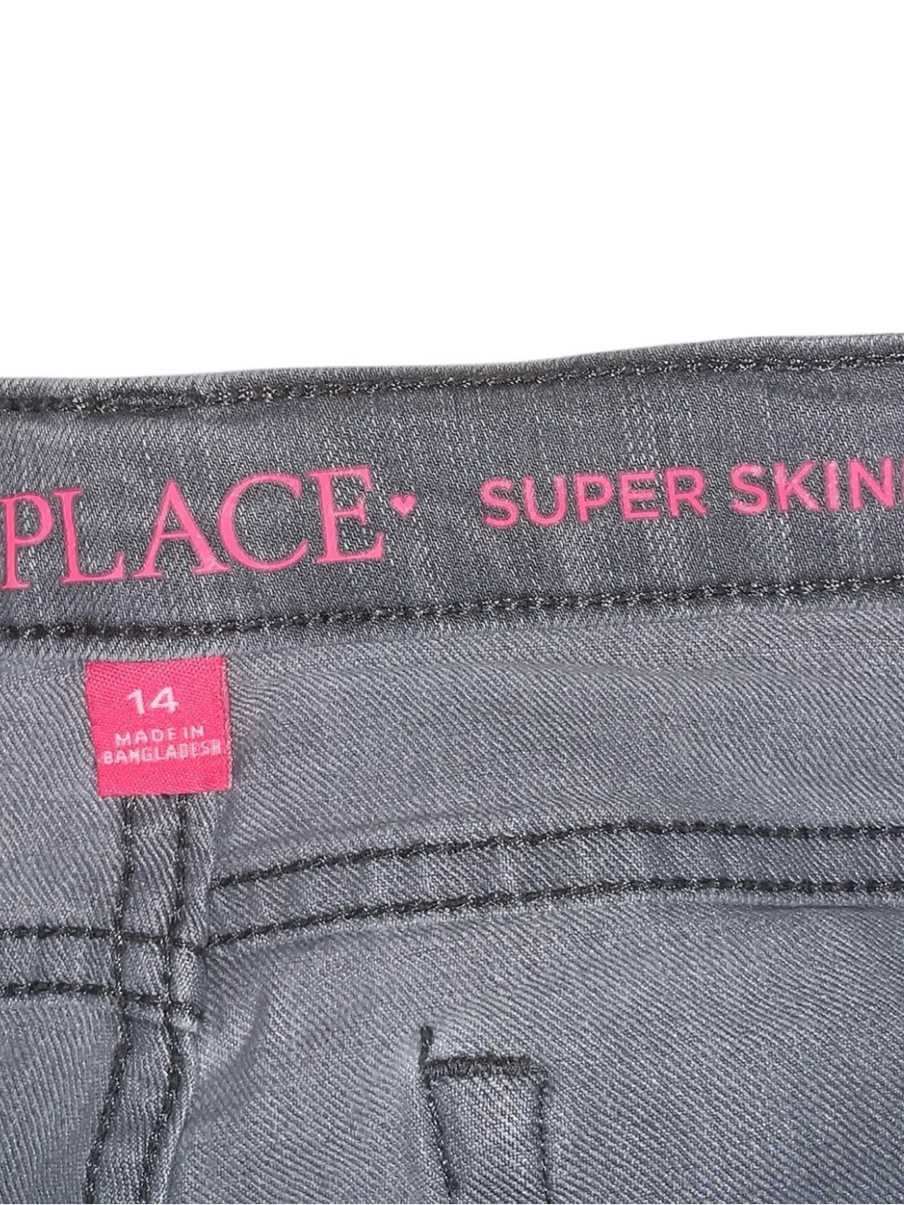 The Children’s Place Light Gray Girls 14 Super Skinny Jeans